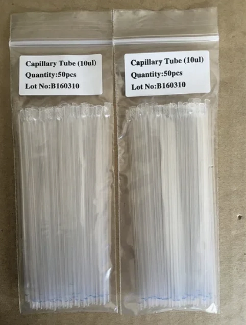 Blood Capillary Tube Micro Volume Plastic Capillary Tube 5UL/10UL/20UL/50UL Manufacturer